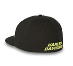 HARLEY-DAVIDSON MENS WILLIE G SKULL FITTED SNAPBACK