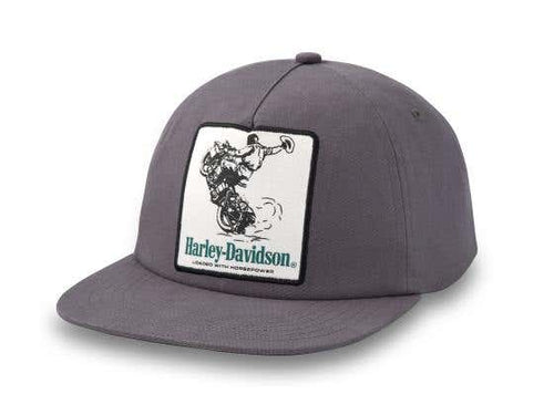 HARLEY-DAVIDSON MENS COWBOY 5-PANEL STRAPBACK CAP