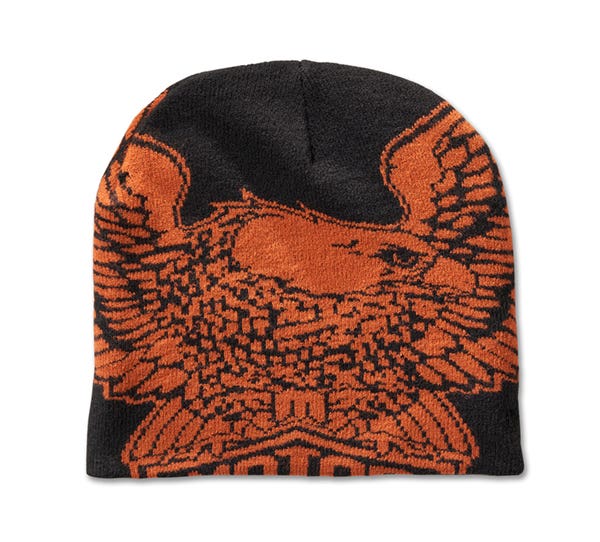 HARLEY-DAVIDSON MENS BALD EAGLE BEANIE