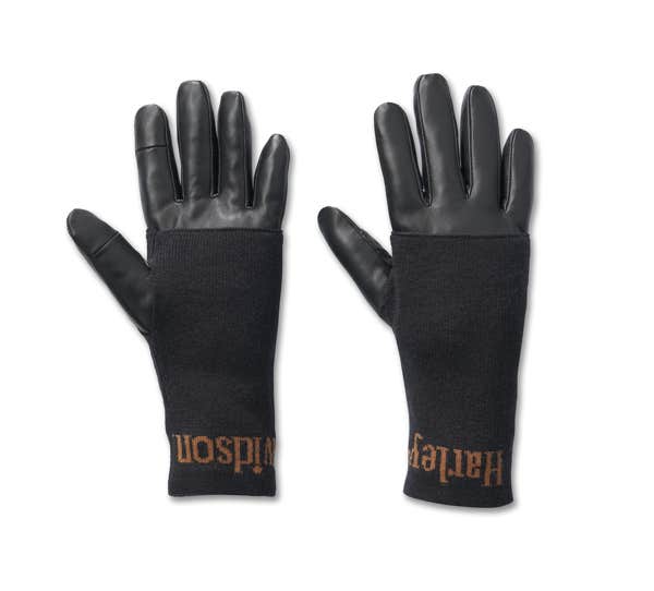 HARLEY-DAVIDSON WOMENS 3-IN-1 LEATHER GLOVES