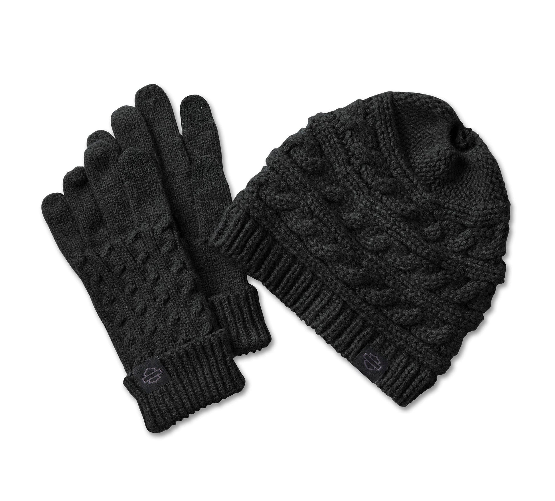 HARLEY-DAVIDSON WOMENS PONYTAIL BEANIE GIFT SET