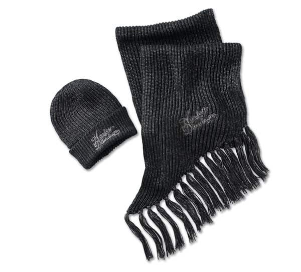 HARLEY-DAVIDSON WOMENS HD-MC HAT & SCARF GIFT SET