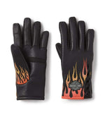 HARLEY-DAVIDSON WOMENS BAR & SHIELD BLAZE PERFORATED LEATHER GLOVES
