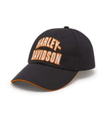 HARLEY-DAVIDSON WOMENS ESSENTIAL ARCHED FONT PONYTAIL CAP