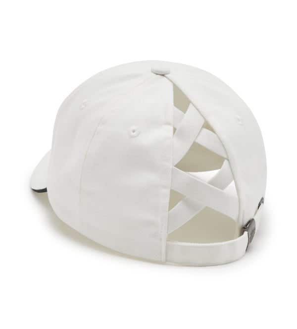HARLEY-DAVIDSON WOMENS ESSENTIAL ARCHED FONT PONYTAIL CAP