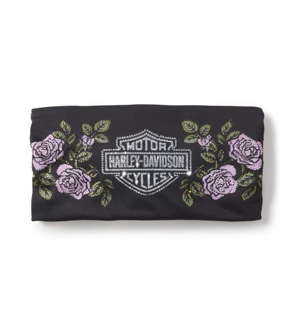 HARLEY-DAVIDSON WOMENS ROSE & THORN BLING HEADBAND