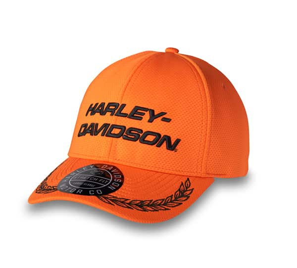 HARLEY-DAVIDSON MENS START YOUR ENGINES STRETCH-FIT BASEBALL CAP