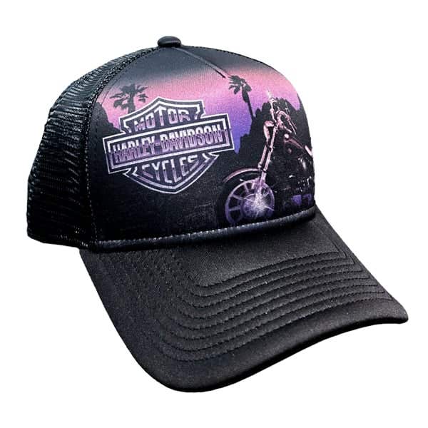 HARLEY-DAVIDSON MENS LOWRIDER SUNDOWN 9FORTY TRUCKER CAP