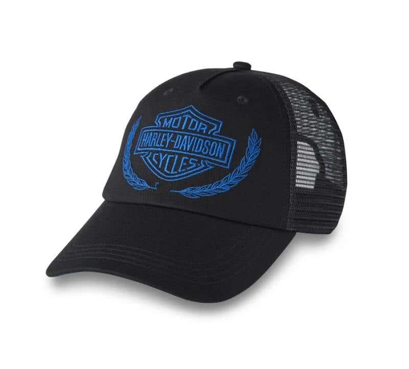 HARLEY-DAVIDSON WOMENS TROPHY BAR & SHIELD TRUCKER CAP