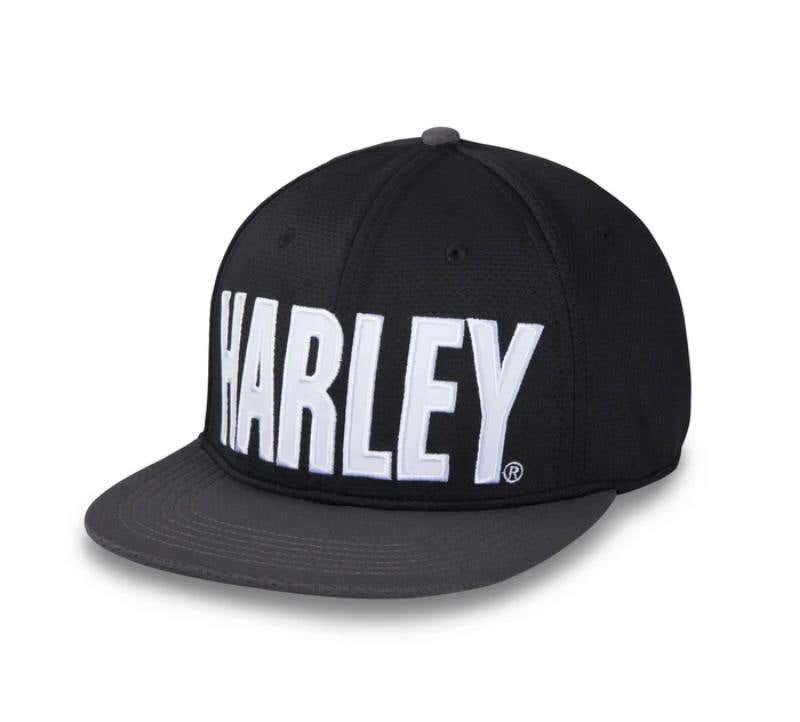HARLEY-DAVIDSON MENS CHARRED UP HARLEY PERFORMANCE SNAPBACK