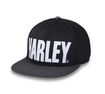 HARLEY-DAVIDSON MENS CHARRED UP HARLEY PERFORMANCE SNAPBACK