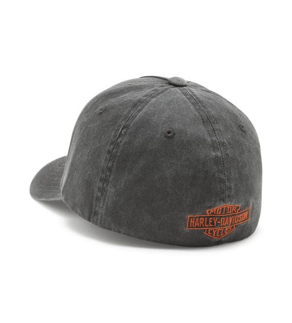HARLEY-DAVIDSON MENS PRE-LUXE SOFTAIL STRETCH FIT CAP