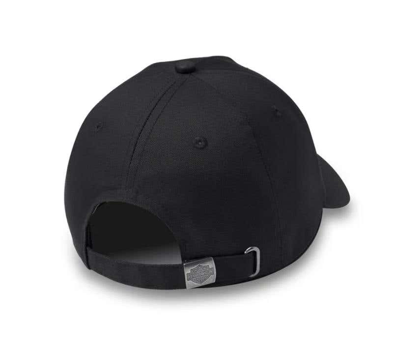 HARLEY-DAVIDSON WOMENS STUDDED OUT ADJUSTABLE BASEBALL CAP