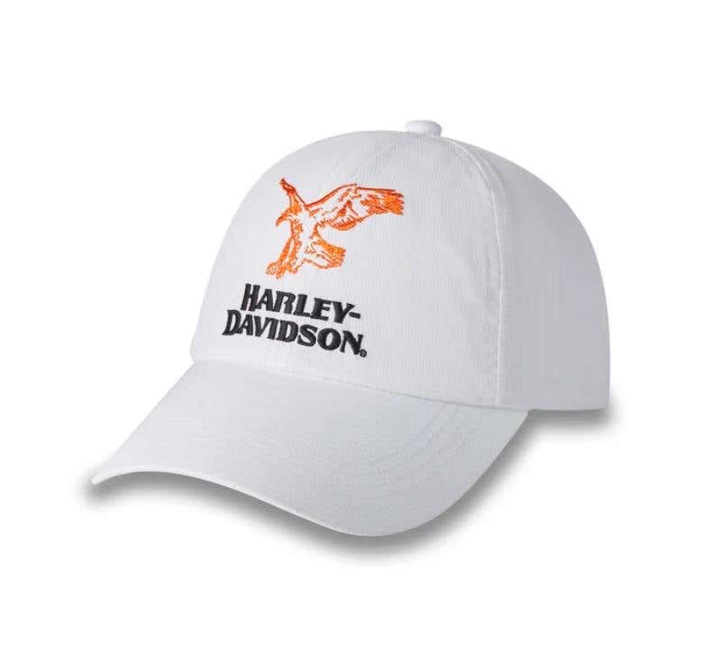 HARLEY-DAVIDSON WOMENS RISING EAGLE VINTAGE RIPSTOP BASEBALL CAP