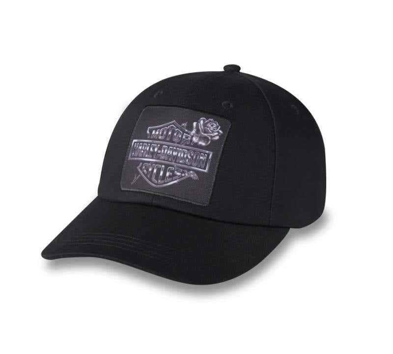 HARLEY-DAVIDSON WOMENS ILLUMINATE BAR & SHIELD PONYTAIL CAP