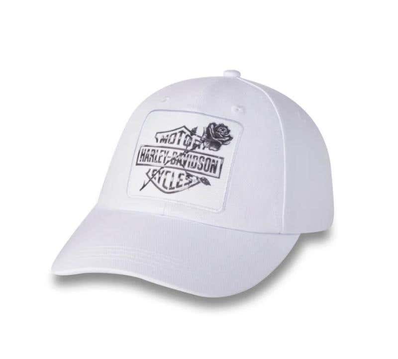 HARLEY-DAVIDSON WOMENS ILLUMINATE BAR & SHIELD PONYTAIL CAP