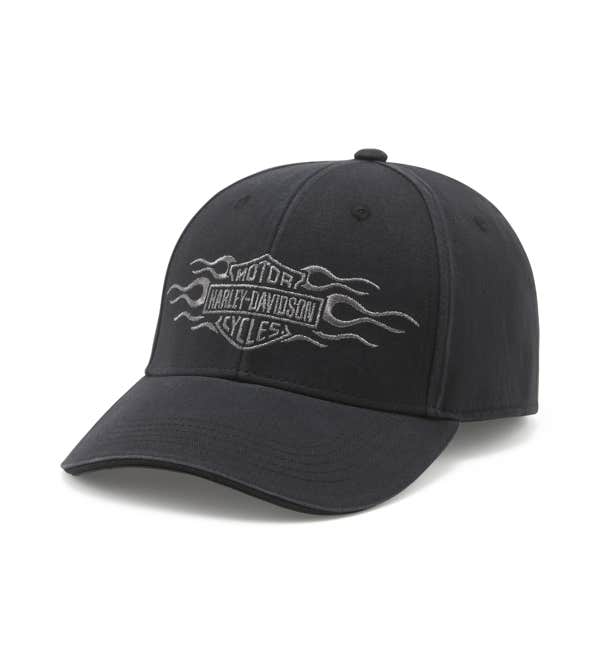 HARLEY-DAVIDSON WOMENS VINTAGE FLAME PONYTAIL CAP
