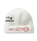 HARLEY-DAVIDSON WOMENS VINTAGE FLAME CUFFED BEANIE