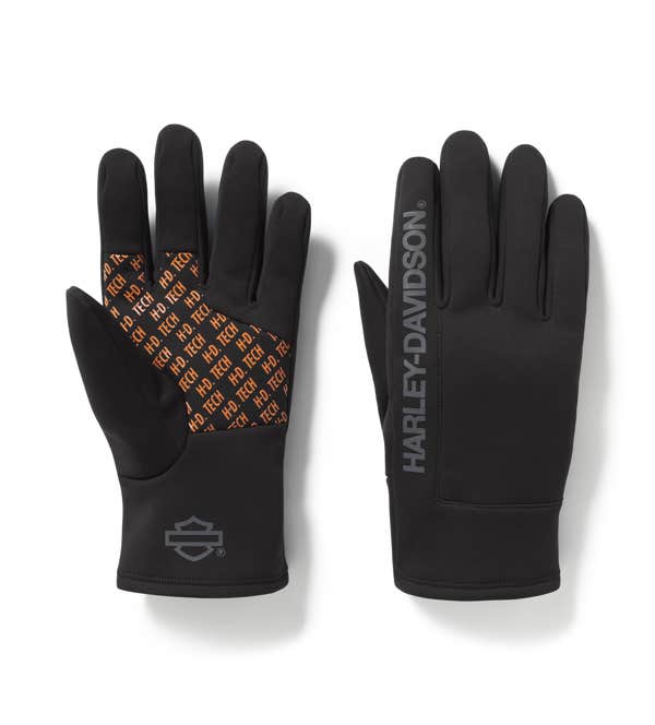 HARLEY-DAVIDSON MENS H-D TECH FLEECE GLOVES