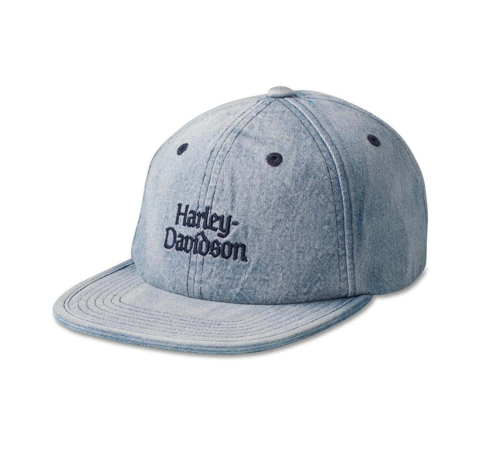 HARLEY-DAVIDSON MENS STAPLE DENIM LOW PROFILE SNAPBACK