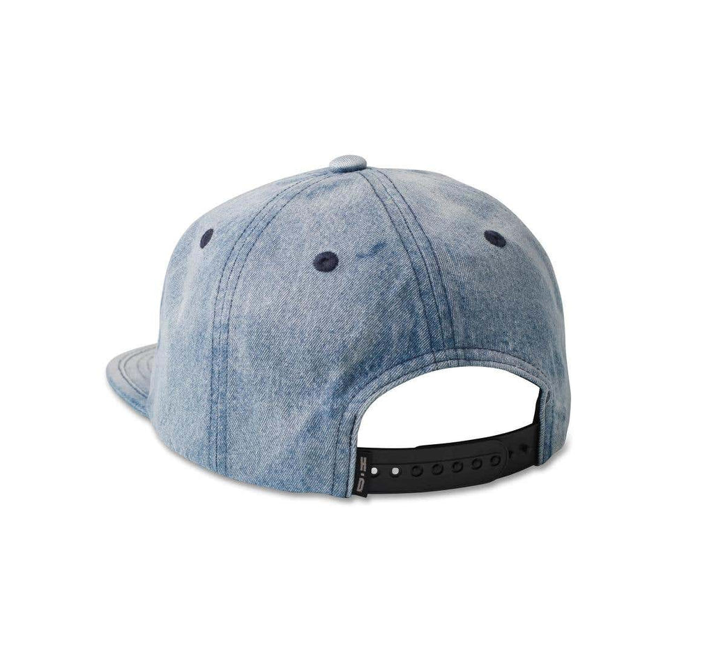 HARLEY-DAVIDSON MENS STAPLE DENIM LOW PROFILE SNAPBACK