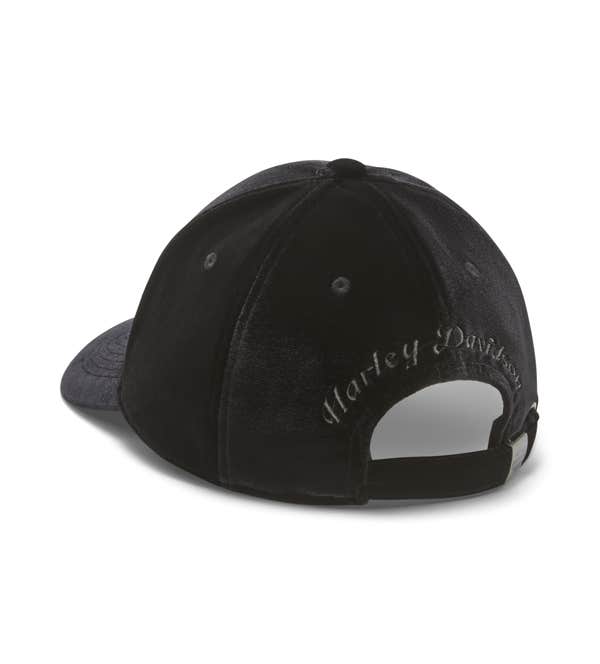 HARLEY-DAVIDSON WOMENS VELOUR BALLCAP