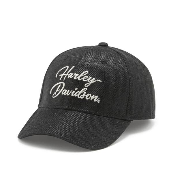 HARLEY-DAVIDSON WOMENS METALLIC SCRIPT BALLCAP