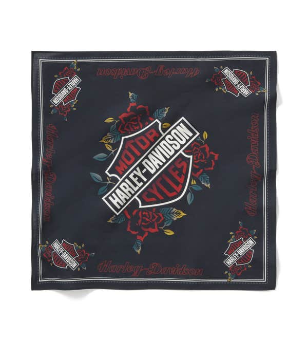 HARLEY-DAVIDSON WOMENS SERPENT ROSE BANDANA