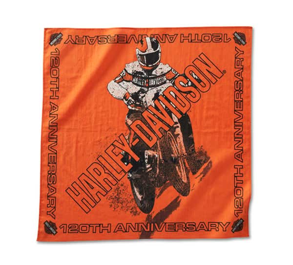 HARLEY-DAVIDSON MENS 120TH ANNIVERSARY RACING BANDANA