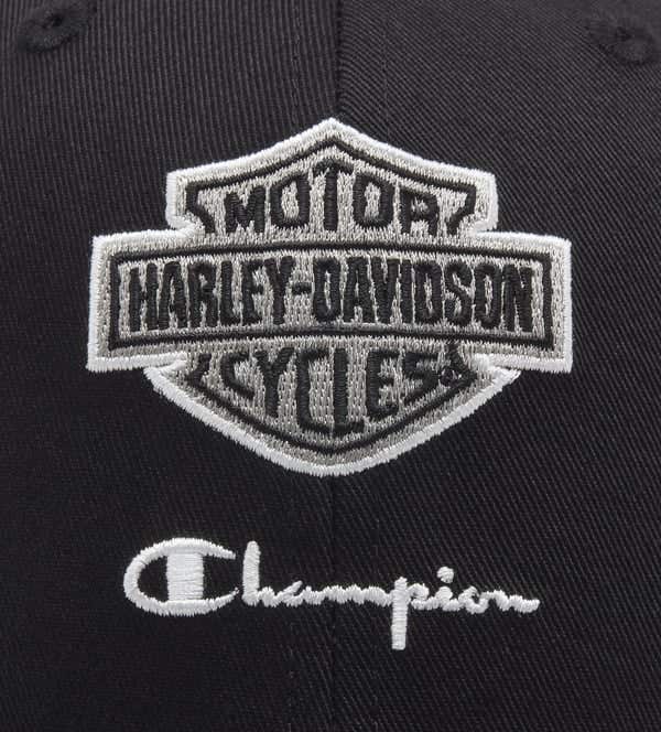 HARLEY-DAVIDSON MENS CHAMPION X HARLEY-DAVIDSON ADJUSTABLE BASEBALL CAP