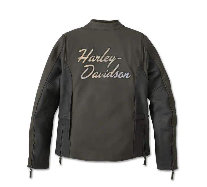 HARLEY-DAVIDSON WOMENS GALLUN 2.0 TRIPLE VENT SYSTEM LEATHER JACKET