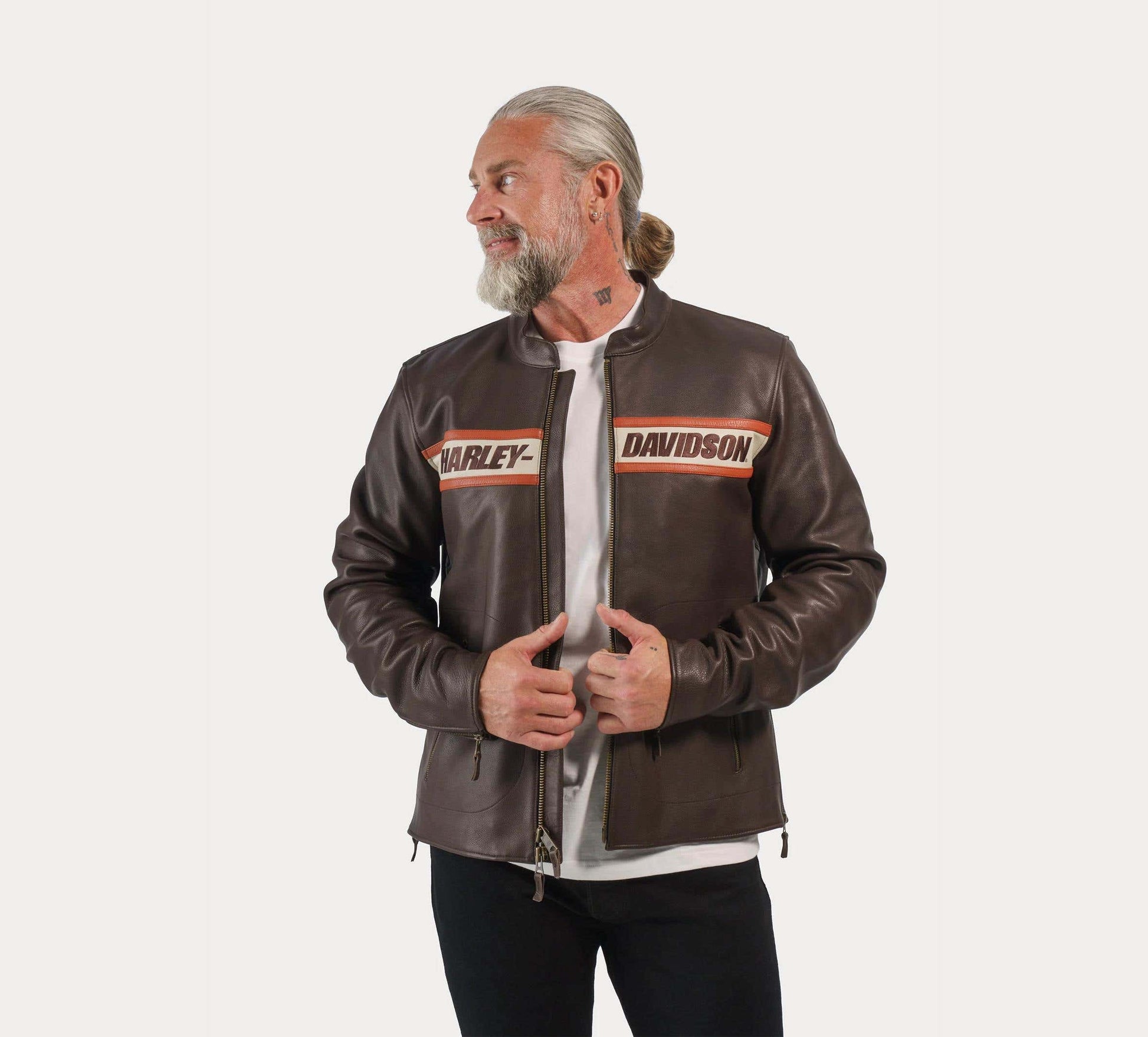 HARLEY-DAVIDSON MENS VICTORY LANE II LEATHER JACKET