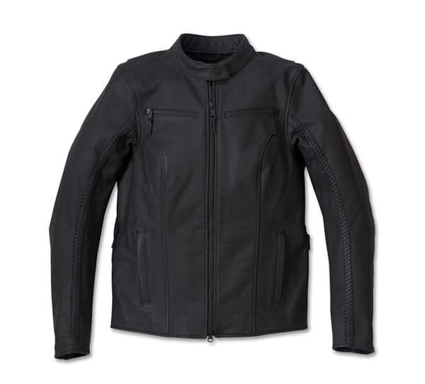 HARLEY-DAVIDSON WOMENS MOXIE WILLIE GLACED LEATHER JACKET