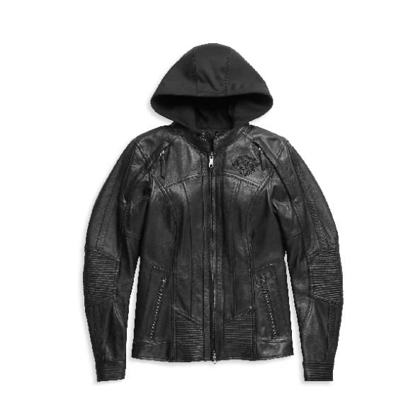 HARLEY-DAVIDSON WOMENS AURORAL II 3-IN-1 LEATHER JACKET