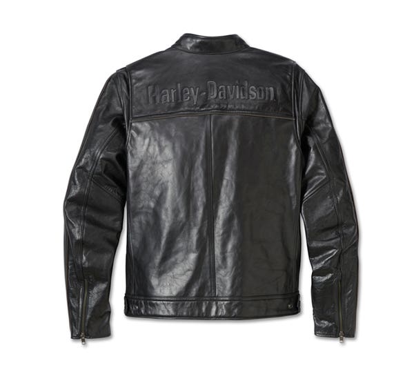 HARLEY-DAVIDSON MENS FLEX LAYERING SYSTEM CAF  RACER LEATHER JACKET OUTER LAYER