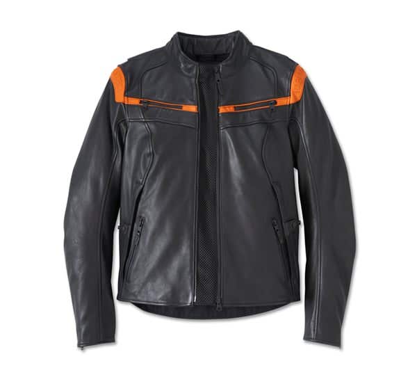 HARLEY-DAVIDSON WOMENS CAPITOL TRIPLE VENT SYSTEM 2.0 LEATHER JACKET