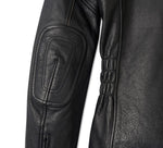 HARLEY-DAVIDSON WOMENS FLEX LAYERING SYSTEM CAPTAINS LEATHER JACKET OUTER LAYER