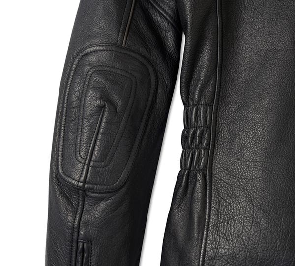 HARLEY-DAVIDSON WOMENS FLEX LAYERING SYSTEM CAPTAINS LEATHER JACKET OUTER LAYER