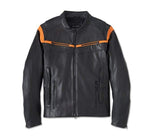 HARLEY-DAVIDSON MENS CAPITOL TRIPLE VENT SYSTEM 2.0 LEATHER JACKET