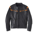 HARLEY-DAVIDSON MENS CAPITOL TRIPLE VENT SYSTEM 2.0 LEATHER JACKET