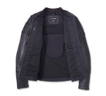 HARLEY-DAVIDSON WOMENS MISS ENTHUSIAST 2.0 LEATHER 3-IN-1 JACKET