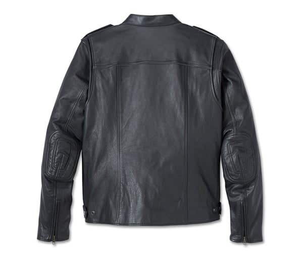 HARLEY-DAVIDSON MENS FLEXLAYERING SYSTEM CAPTAINS LEATHER JACKET OUTER LAYER
