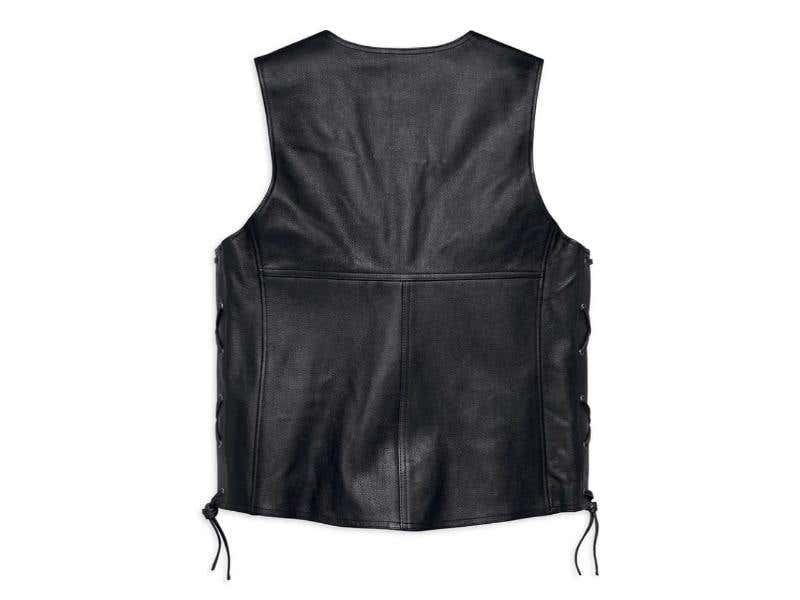 HARLEY-DAVIDSON MENS TRADITION II LEATHER VEST