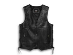 HARLEY-DAVIDSON MENS TRADITION II LEATHER VEST