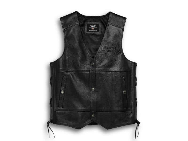 HARLEY-DAVIDSON MENS TRADITION II LEATHER VEST