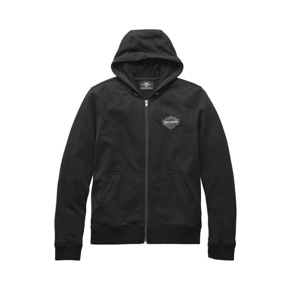 HARLEY-DAVIDSON MENS SWINGARM 3-IN-1 LEATHER JACKET-LARGE