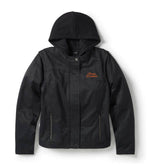 HARLEY-DAVIDSON WOMENS MISS ENTHUSIAST 3-IN-1 TEXTILE JACKET