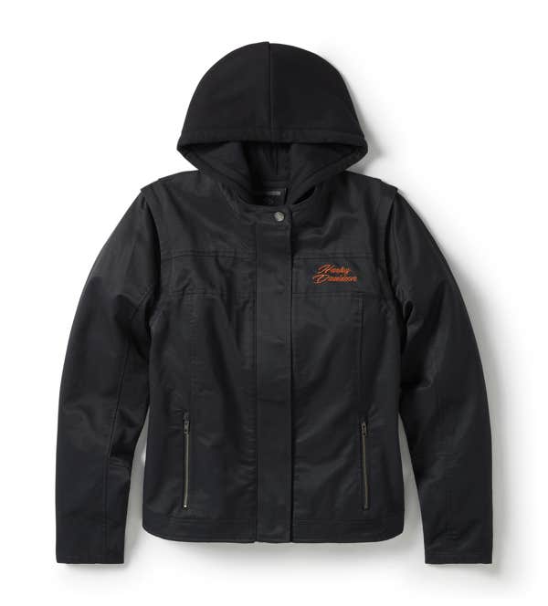 HARLEY-DAVIDSON WOMENS MISS ENTHUSIAST 3-IN-1 TEXTILE JACKET