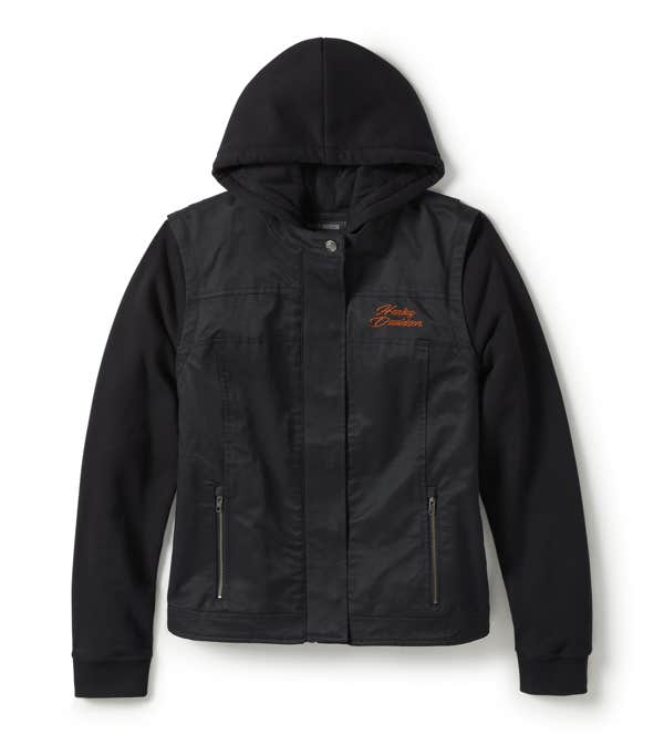 HARLEY-DAVIDSON WOMENS MISS ENTHUSIAST 3-IN-1 TEXTILE JACKET