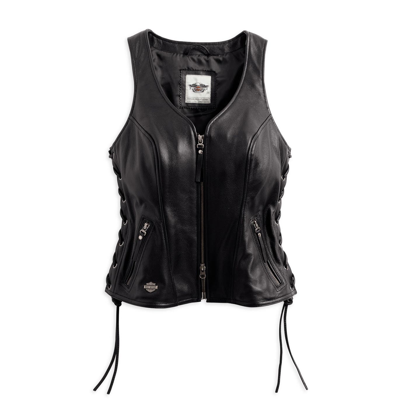 HARLEY-DAVIDSON WOMENS AVENUE LEATHER VEST